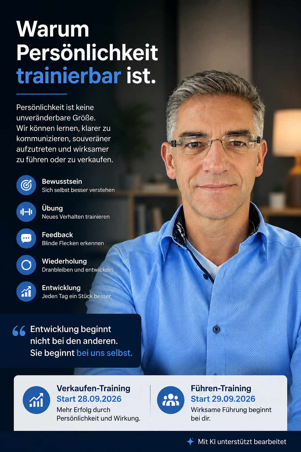 Mehr über den Artikel erfahren Warum Persönlichkeit trainierbar ist